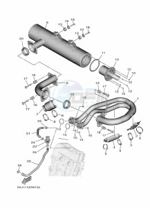 YXF1000EWS YX10FRPSN (B4JC) drawing EXHAUST