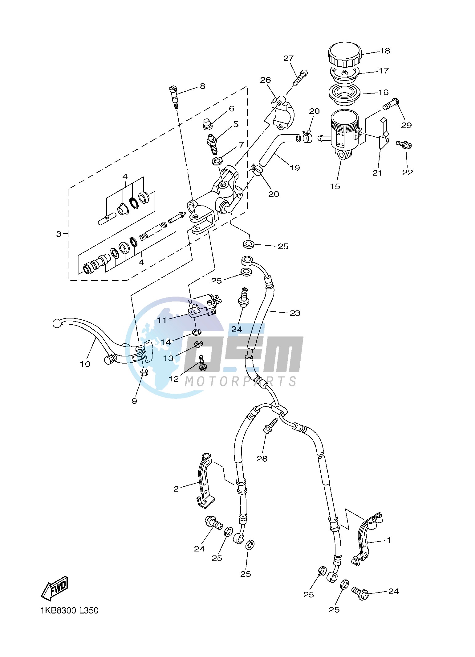 FRONT MASTER CYLINDER