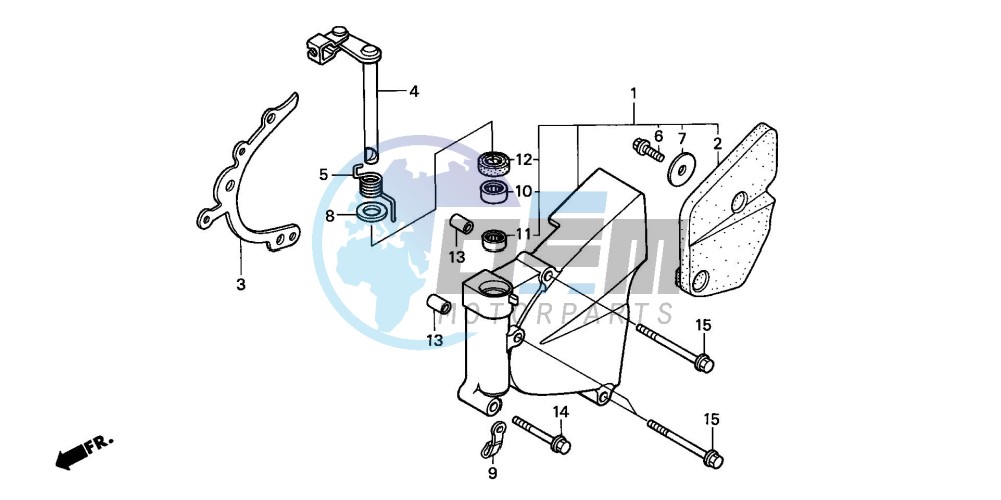 LEFT CRANKCASE COVER/ WATER PUMP