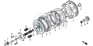 NSR50R drawing CLUTCH