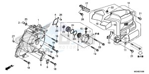 VFR1200XE CrossTourer - VFR1200X 2ED - (2ED) drawing A.C. GENERATOR COVER