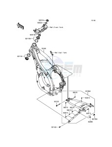 KLX450R KLX450AFF EU drawing Frame