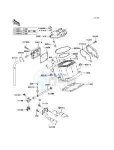 KX125 KX125M7F EU drawing Cylinder Head/Cylinder