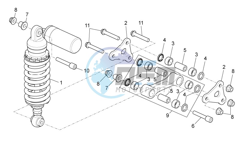 Rear shock absorber