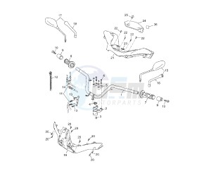 YP R X-MAX ABS 125 drawing STEERING HANDLE AND CABLE