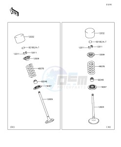 Z1000 ABS ZR1000GFF FR GB XX (EU ME A(FRICA) drawing Valve(s)