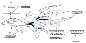 CBR1000RA9 Korea - (KO / ABS) drawing STRIPE/MARK (1)