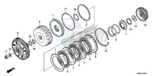 TRX680FAF TRX680 Europe Direct - (ED) drawing CLUTCH (LOW)