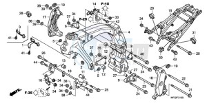 CB600FA UK - (E / MKH) drawing FRAME BODY