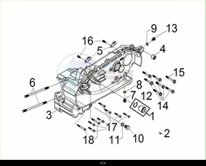 CRUISYM a 300 (LV30W3-EU) (M3) drawing L. CRANK CASE COMP