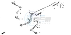 XR80R drawing PEDAL