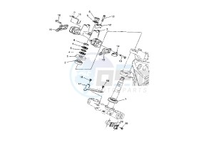 DT RE 125 drawing STEERING