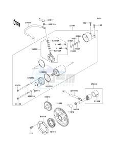 KVF 360 B [PRAIRIE 360] (B6F-B9F) B6F drawing STARTER MOTOR-- B6F¿B8F- -