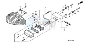 CB600F9 Spain - (SP) drawing TAILLIGHT