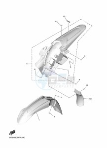 WR450F (BDBC) drawing FENDER