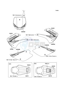 KX85 / KX85 II KX85B9F EU drawing Labels