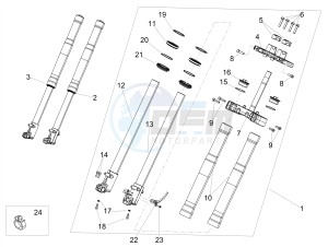 RX 125 E4 (EMEA) drawing Fork