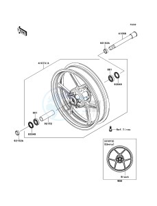 Z750R ZR750NCF UF (UK FA) XX (EU ME A(FRICA) drawing Front Hub