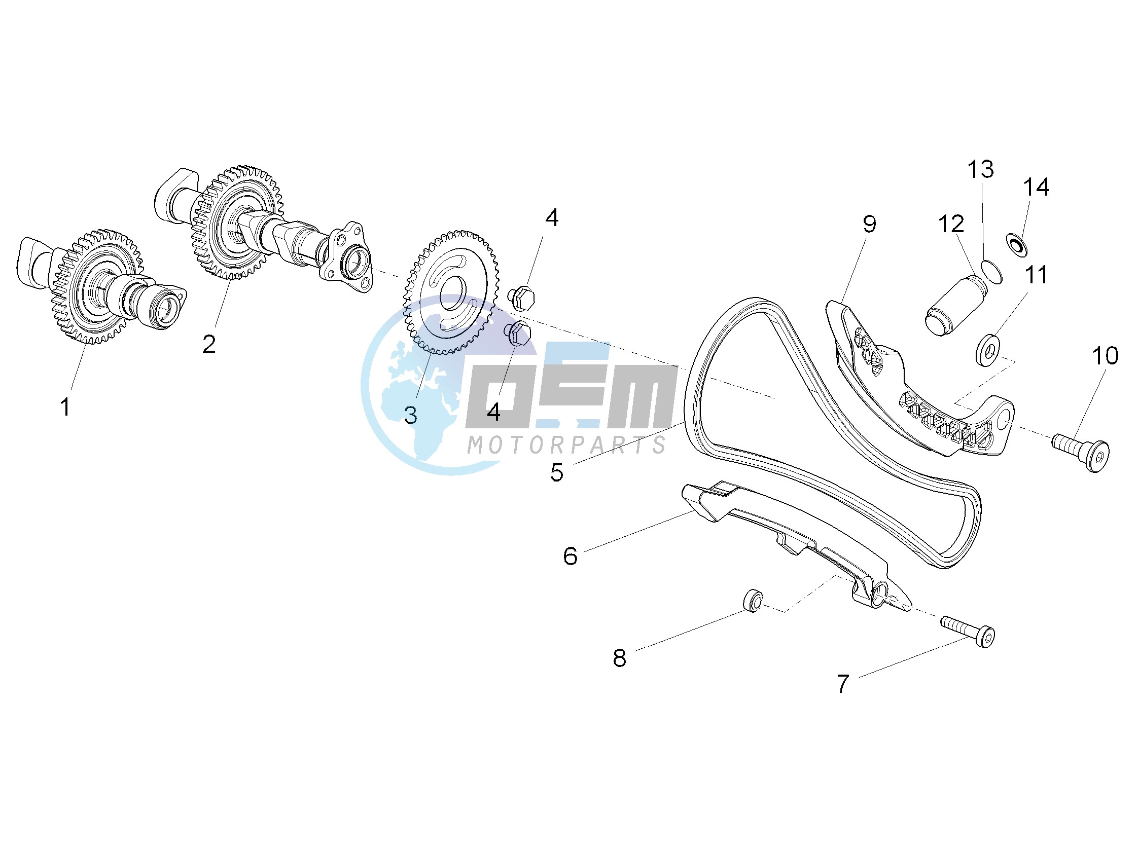 Front cylinder timing system