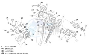 Tuono 1000 drawing Rear cylinder timing system