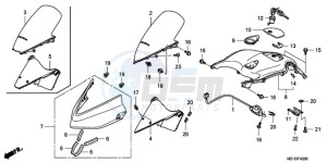 NSA700A9 Europe Direct - (ED / MME) drawing UPPER COWL