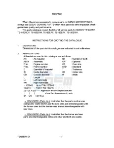 TS185ER (E1) drawing * CATALOG PREFACE *