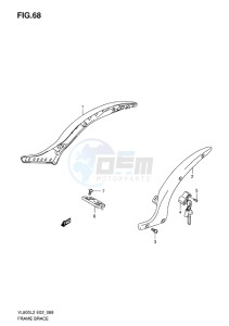 VL800 INTRUDER EU drawing FRAME BRACE