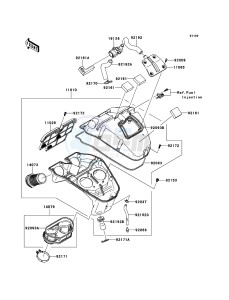 ER-6f ABS EX650B8F GB XX (EU ME A(FRICA) drawing Air Cleaner