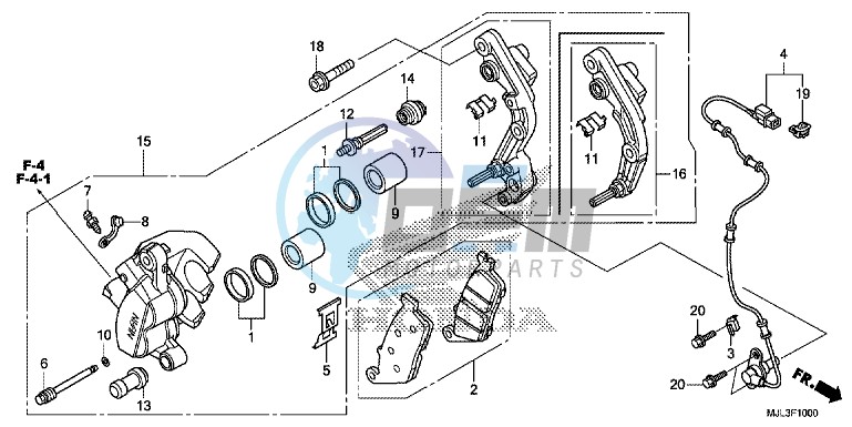 FRONT BRAKE CALIPER