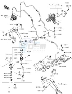 NINJA 650 EX650KJFA XX (EU ME A(FRICA) drawing Rear Master Cylinder