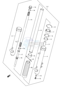 DR-Z125 (E3-E28) drawing FRONT DAMPER (DR-Z125LK3 LK4 LK5 LK6 LK7)