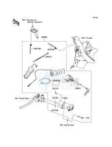 VERSYS_ABS KLE650DDF XX (EU ME A(FRICA) drawing Accessory(Grip Heater)