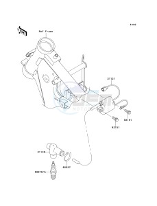 KX 65 A [KX65 MONSTER ENERGY] (A6F - A9FA) A9FA drawing IGNITION SYSTEM