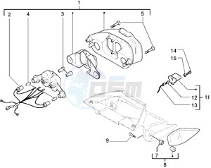 DNA 180 drawing Rear tail lamp