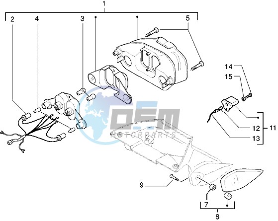 Rear tail lamp