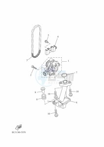 TRACER 700 MTT690-A (B4T1) drawing OIL PUMP