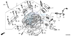 CRF250LD CRF250L UK - (E) drawing CYLINDER HEAD