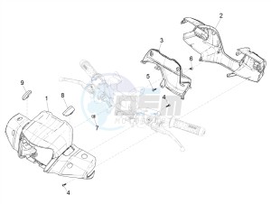 MEDLEY 125 4T IE ABS E4 2020 (APAC) drawing Handlebars coverages