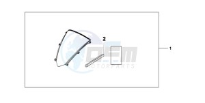 CBR600RA9 Korea - (KO / ABS MK) drawing WINDSCREEN