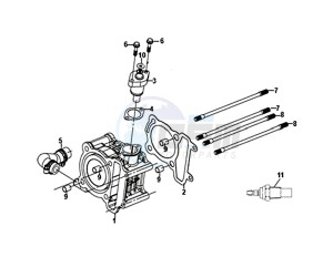 SYMPHONY ST 125I/ABS (XB12WW-EU) (E4) (L8-M0) drawing CYLINDER / CYLINDER HEAD GASKET / BASE GASKET