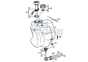 Liberty 125 drawing Fuel Tank