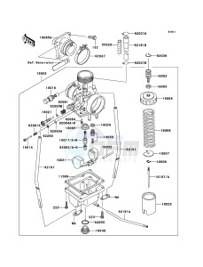 KX65 KX65A7F EU drawing Carburetor