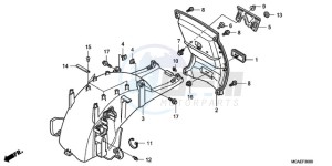 GL1800A ED drawing REAR FENDER