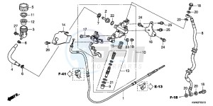 WW125EX2C drawing BRAKE MASTER CYLINDER (CBS)