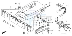 CRF150RC drawing SWINGARM