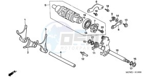 VFR8009 Europe Direct - (ED / MME TWO) drawing GEARSHIFT DRUM