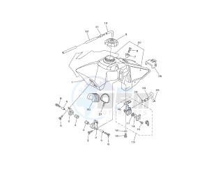 YZ 85 drawing FUEL TANK