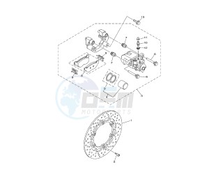 XP T-MAX ABS 500 drawing REAR BRAKE CALIPER