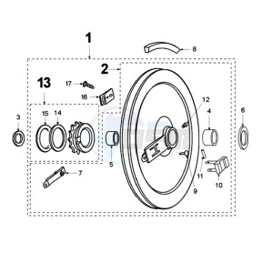 VOGUE LNA BE drawing DRIVE PULLEY