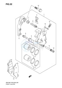 RM125 (E3-E28) drawing FRONT CALIPER